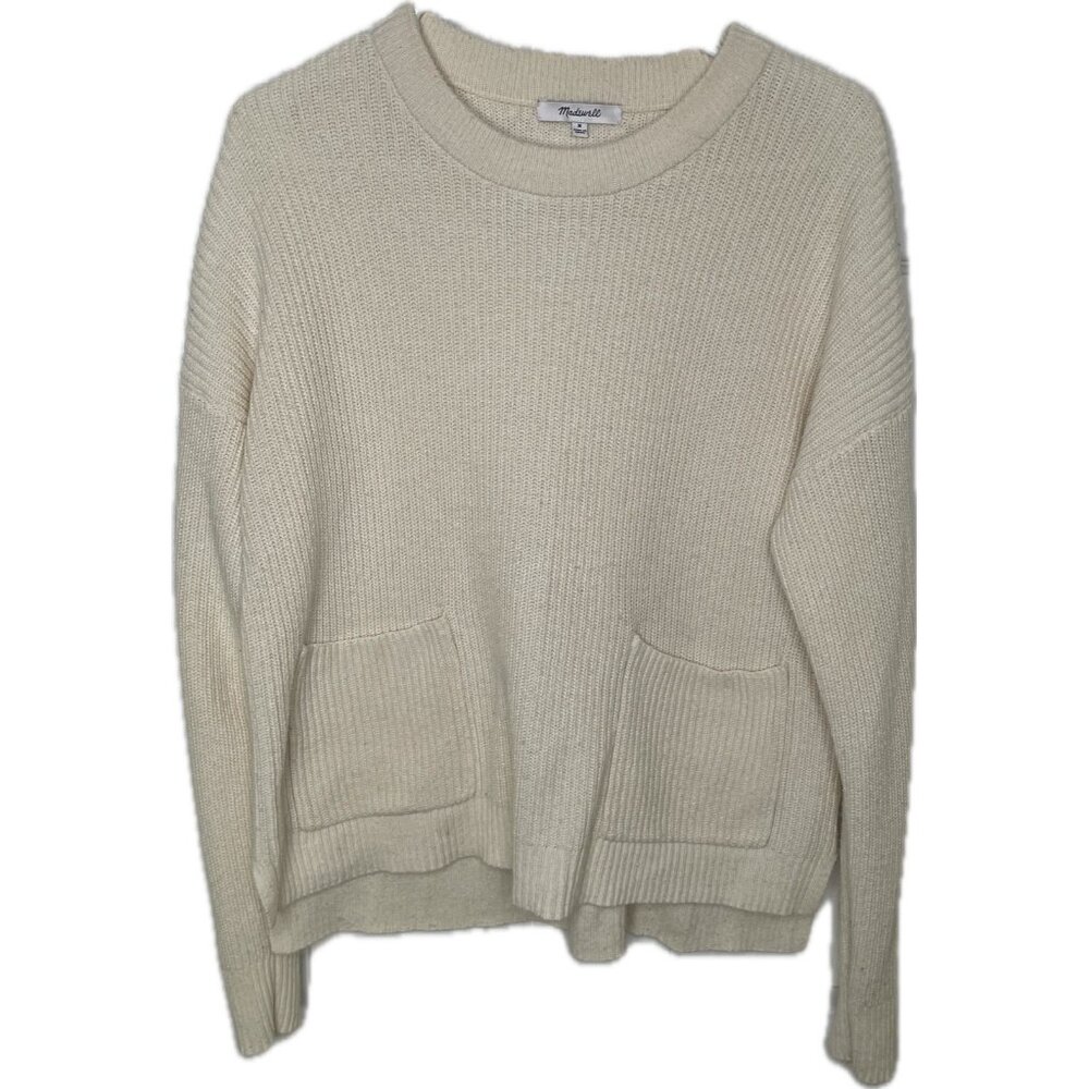 Madewell Patch Pocket Pullover Crew Neck Sweater … - image 2